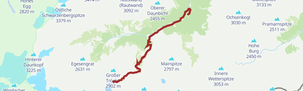 Route map: WildeWasserWeg: Gesamtetappe